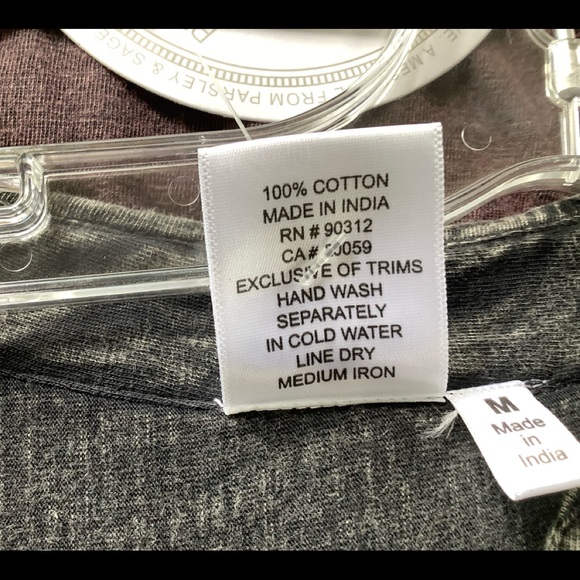 Long sleeve grey stonewashed tunic top - Picture 10 of 16